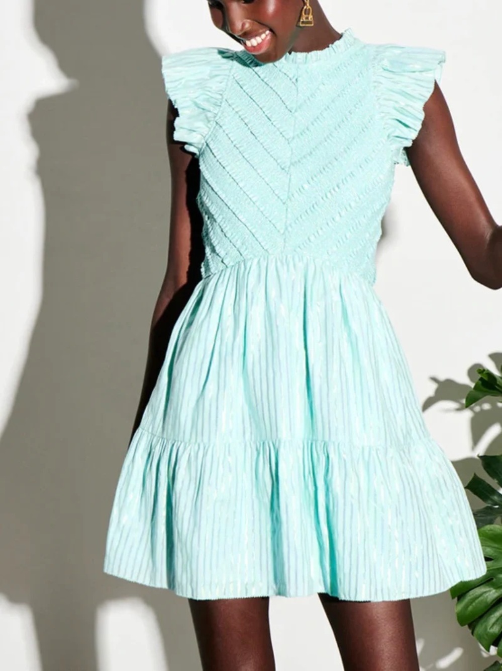 SAYLOR Teal Mini Carraway Dress Size XS